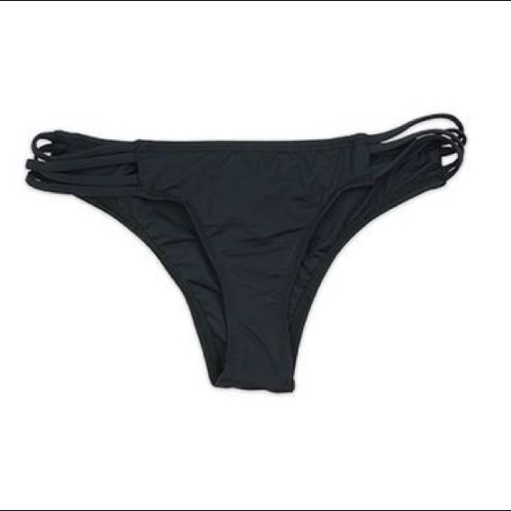 Black Cheeky Bikini Bottom